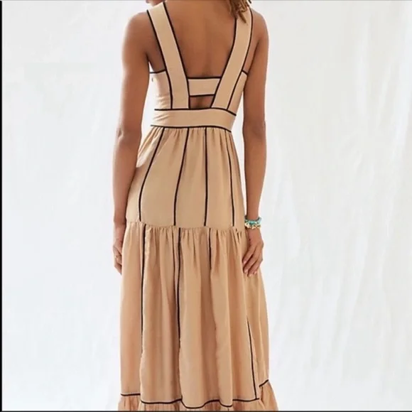 angelina maxi dress blue floral Angelina Linen Maxi Dress